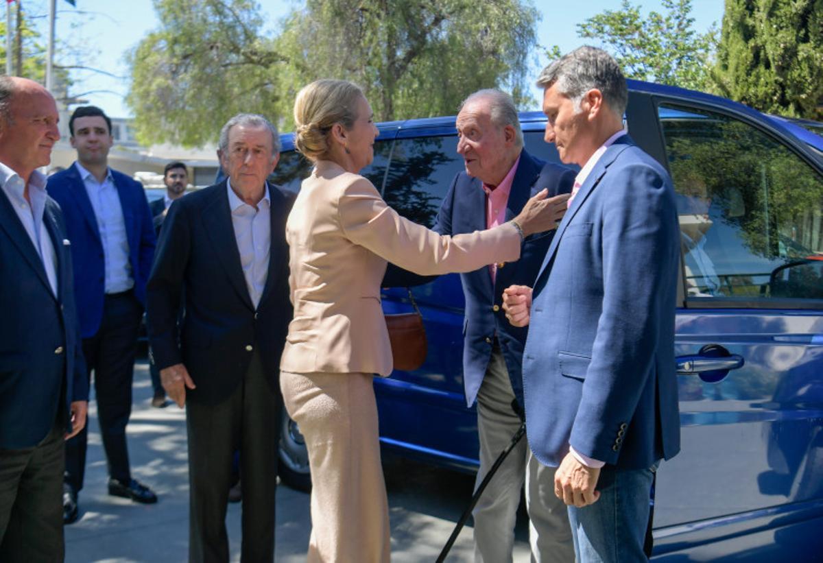 Visita del rey emérito Juan Carlos I al restaurante Hoyo 16 de Sevilla