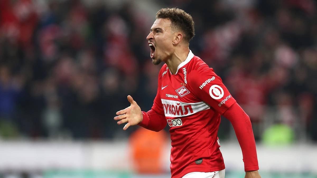 Jordan Larsson con el Spartak de Moscú esta temporada