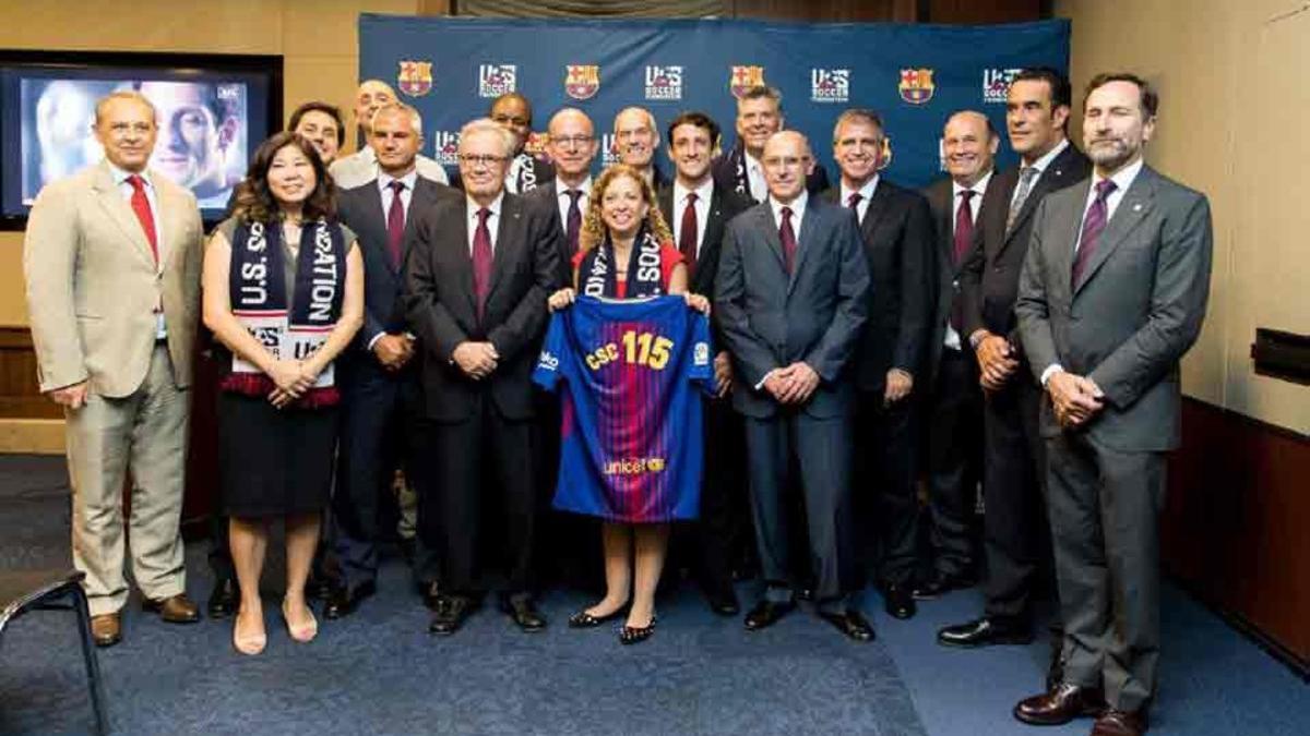 El Barça visitó el Congreso de Estados Unidos