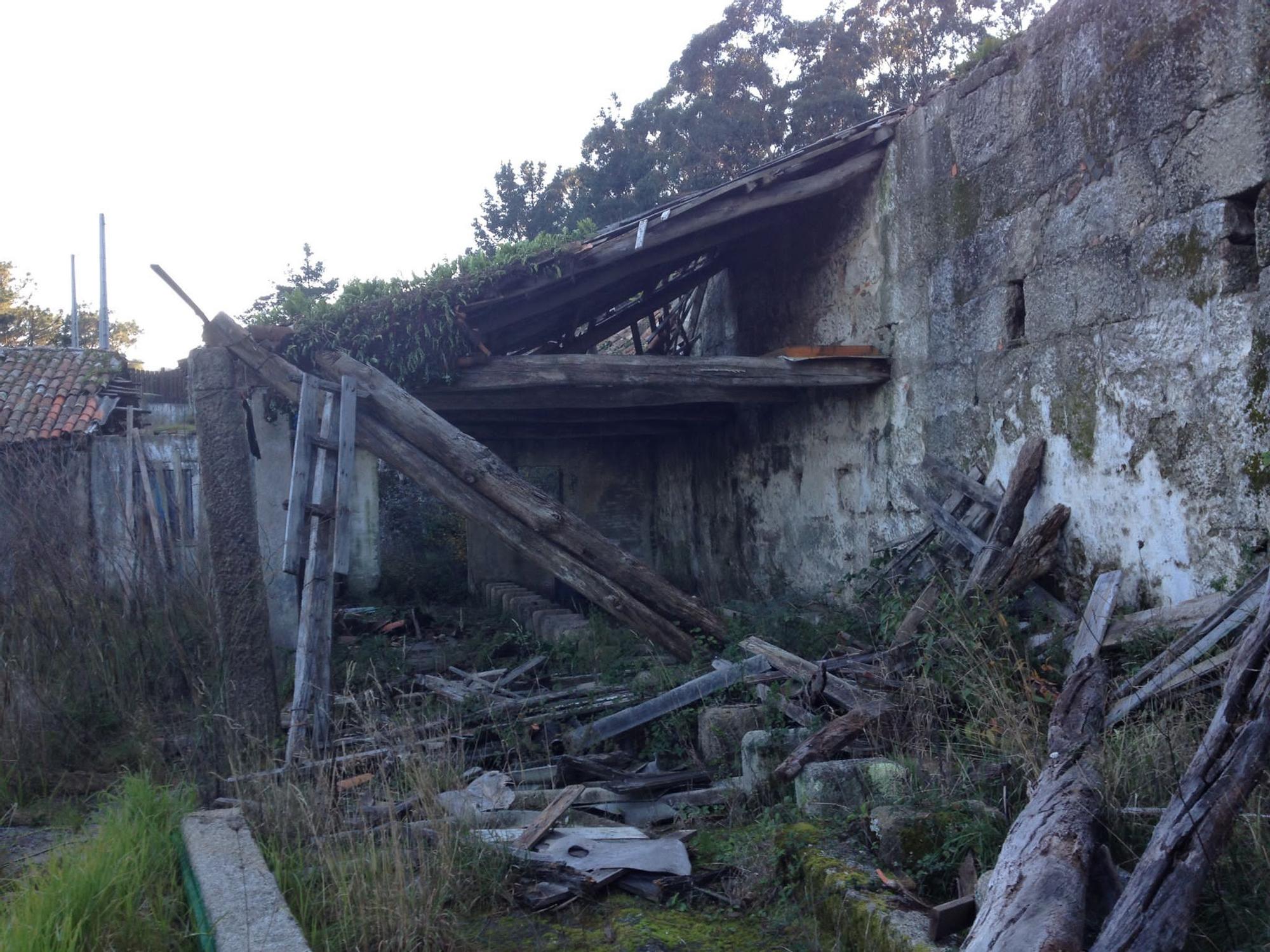 La salazón de Mourisca, en Bueu. Su estado antes de la restauración