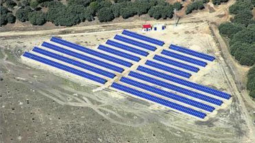 En las fotos superiores, montaje de una huerta solar en Montemayor de Pililla y el resultado final. Arriba, invernadero solar en Totana. | reproducciones de mara villamuza
