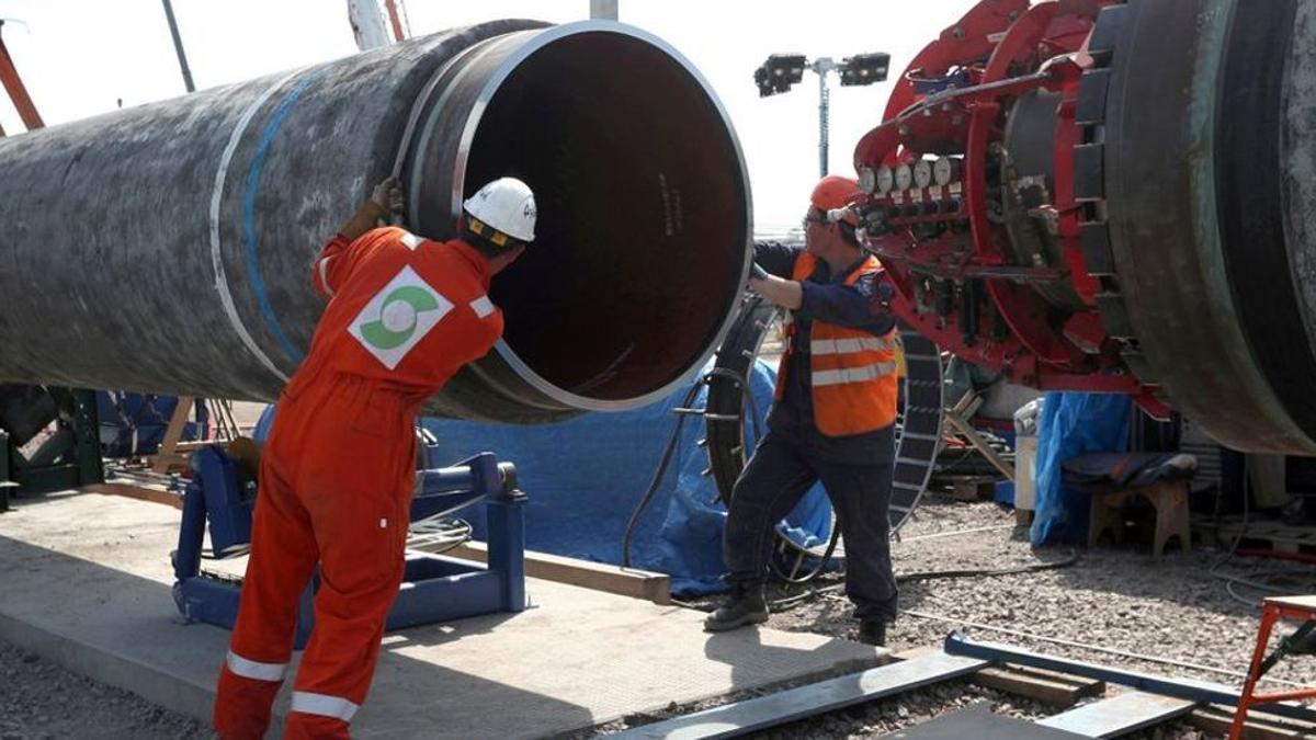 Trabajos en el gasoducto Nord Stream 2.