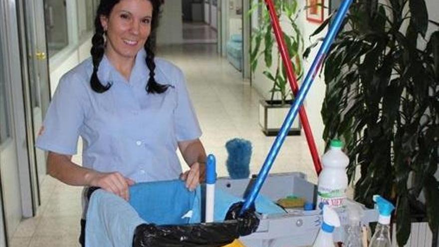 Soledad Serrano, limpiadora: &quot;La limpieza jugará ahora un papel más relevante&quot;