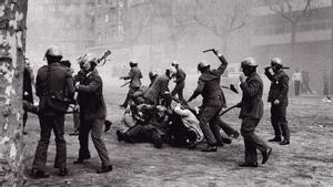 Represión policial en la manifestación de Barcelona del 1 de febrero de 1976.