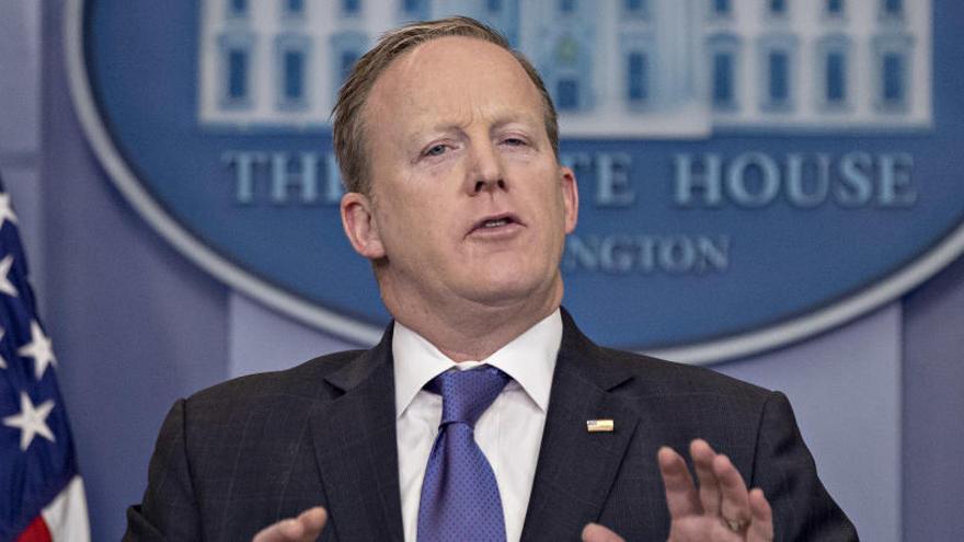 El portavoz de la Casa Blanca, Sean Spicer.