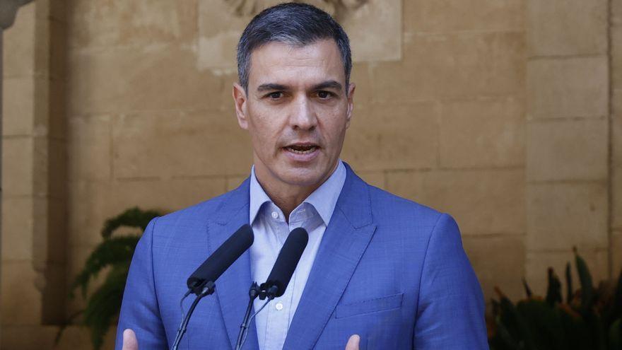 Comparecencia de Pedro Sánchez en Lanzarote