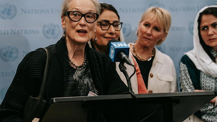 Meryl Streep ante la ONU en defensa de las mujeres afganas: &quot;En Kabul una gata tiene más libertades que una mujer&quot;