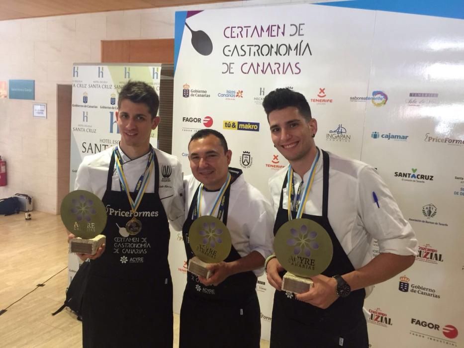 Dailos Perdomo logra el tercer premio en el Certamen de Gastronomía de Canarias