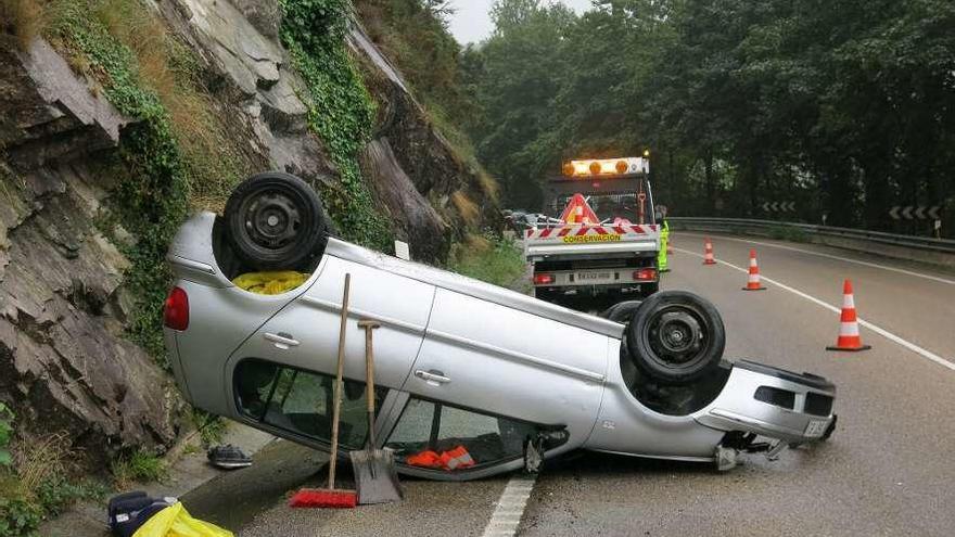 Una mujer sufre un accidente entre Ribadesella y Arriondas