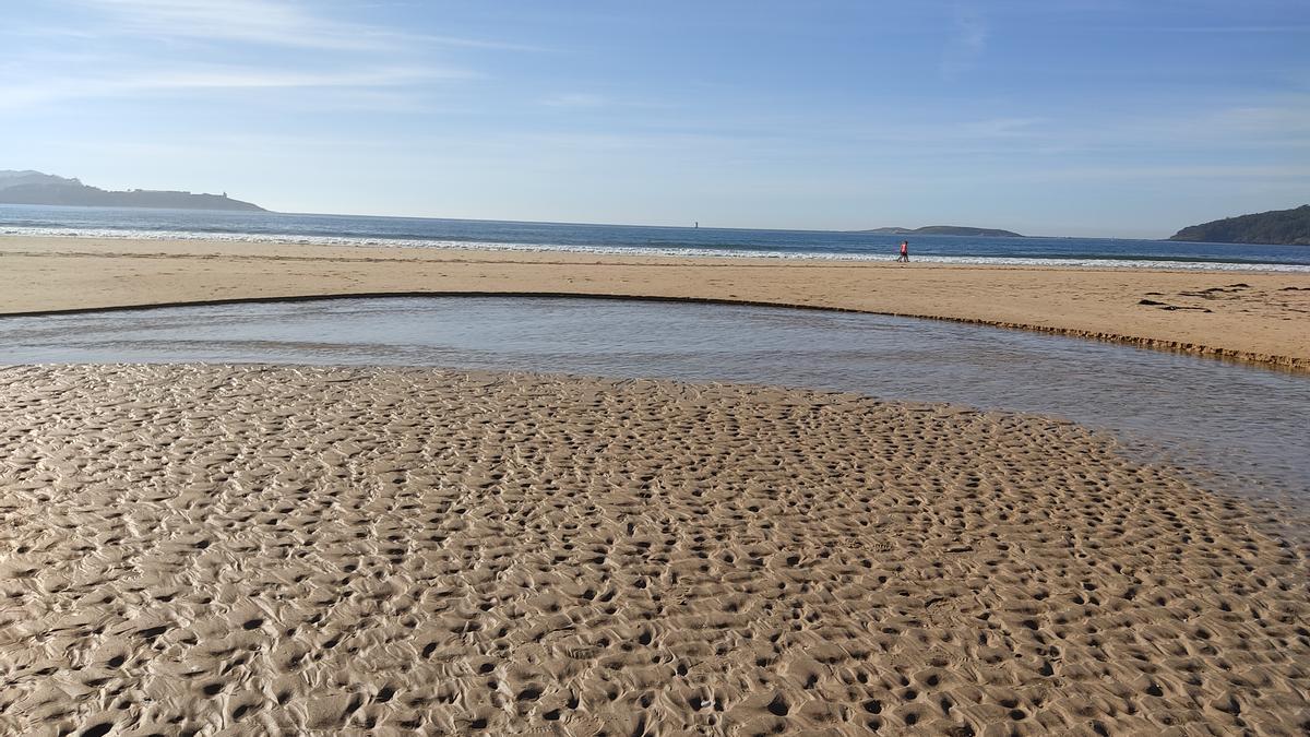 Playa América, un día de anticiclón. // J. FRAIZ