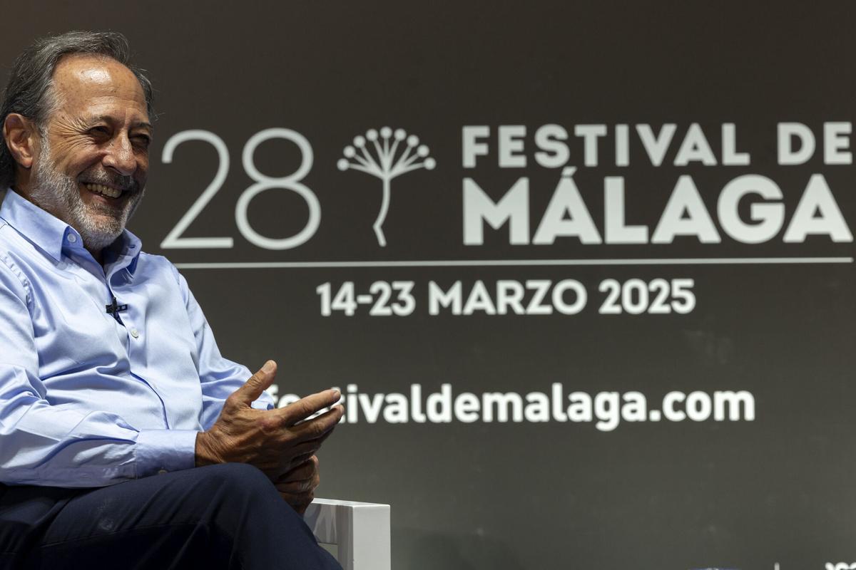 El actor argentino Guillermo Francella, durante la rueda de prensa ofrecida en la 28 edición del Festival de Cine de Málaga