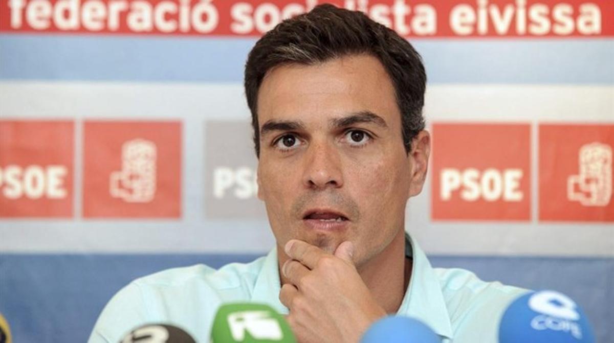 El secretari general del PSOE Pedro Sánchez, durant una visita recent a Eivissa. El secretari general del PSOE Pedro Sánchez, durant una visita recent a Eivissa.