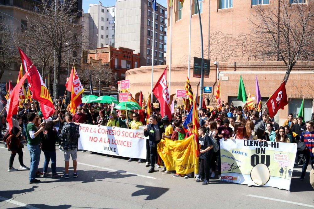 Manifestació a Girona contra la LOMCE