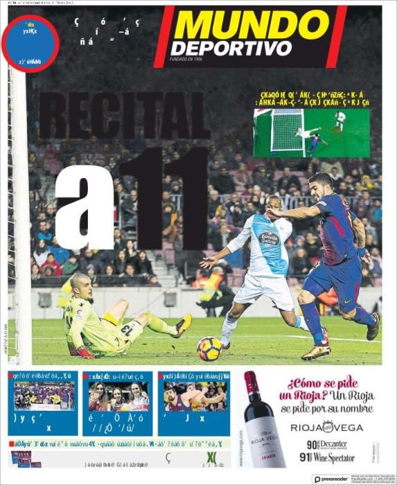 Portadas lunes 18 de diciembre de 2017