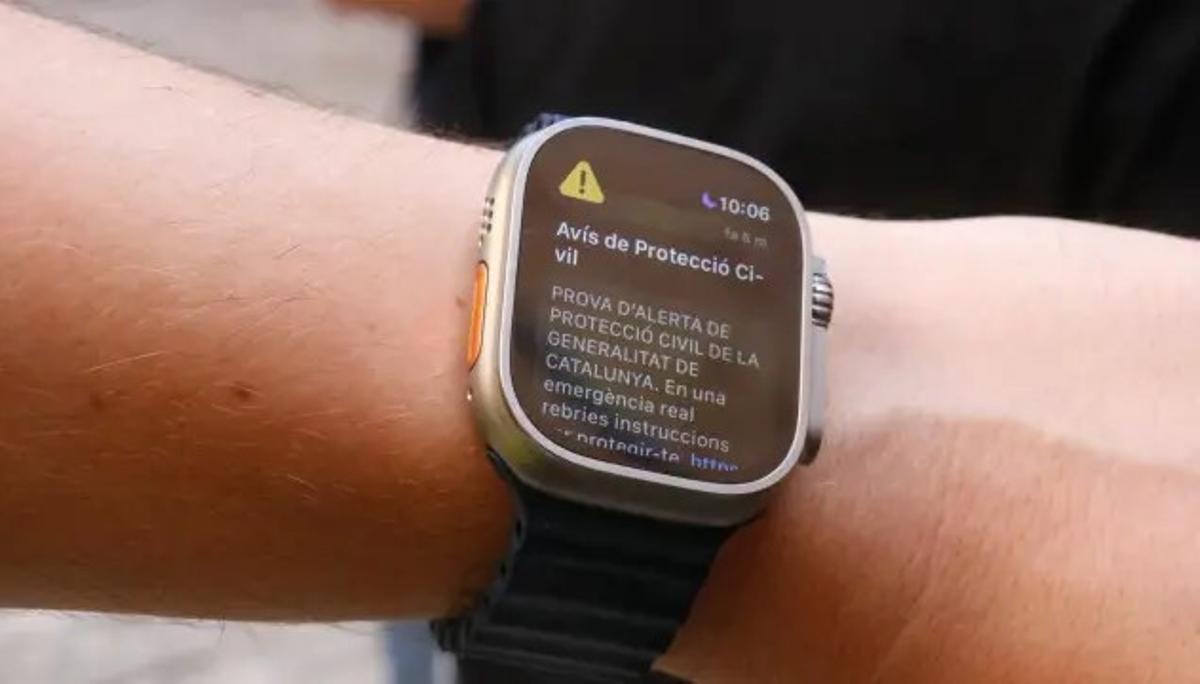 Los relojes inteligentes también reciben las ES-ALERT.