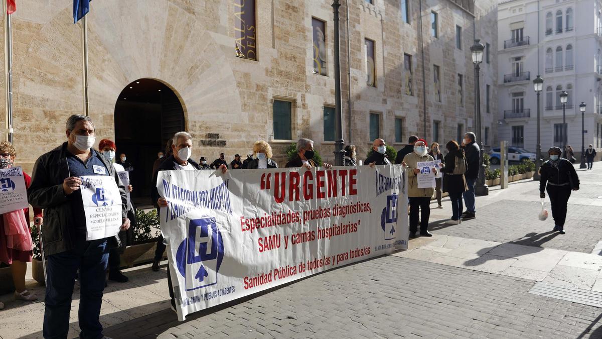 Manifestación de la plataforma pro-Hospital