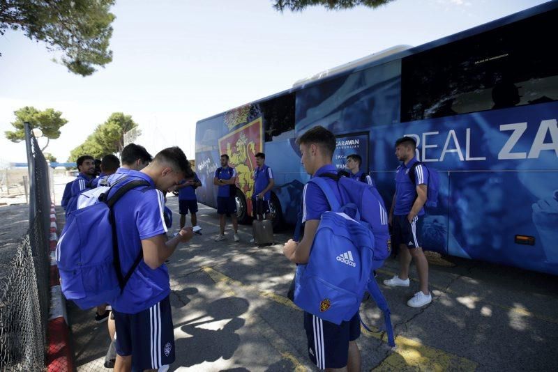 Salida del Real Zaragoza hacia Boltaña