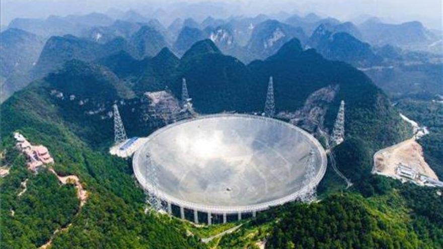 China pone en marcha el mayor radiotelescopio del mundo