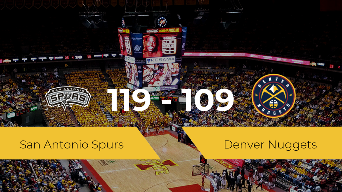San Antonio Spurs se lleva la victoria frente a Denver Nuggets por 119-109