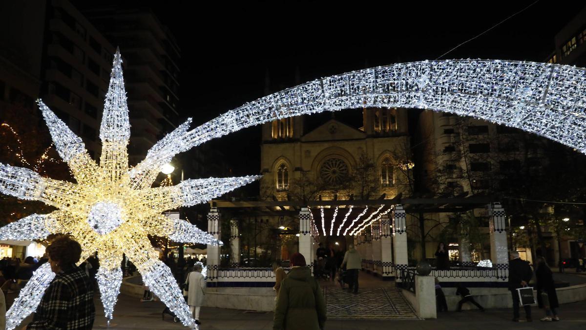 Una de las estrellas de la iluminación navideña del año pasado.