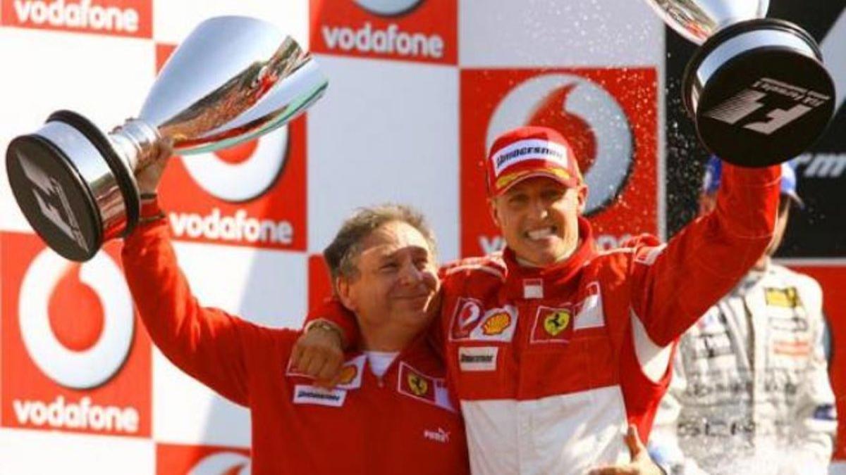 Todt y Schumacher, en su época dorada en Ferrari