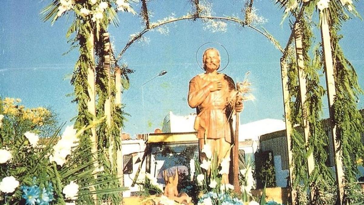 Romería de San Isidro de Mérida celebrada el 19 de mayo de 2002.