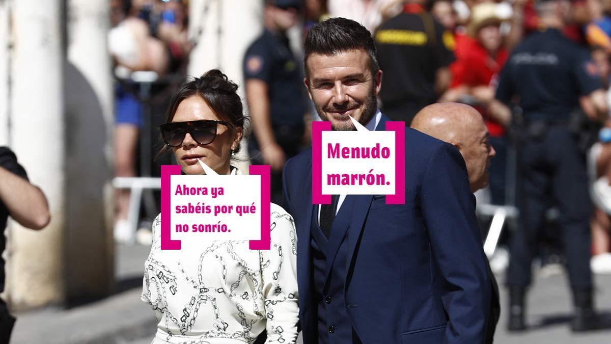 David y Victoria Beckham en la boda de Pilar Rubio y Sergio Ramos en Sevilla