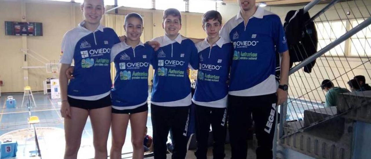 Los jugadores del Oviedo que se desplazaron al Master sub-15.