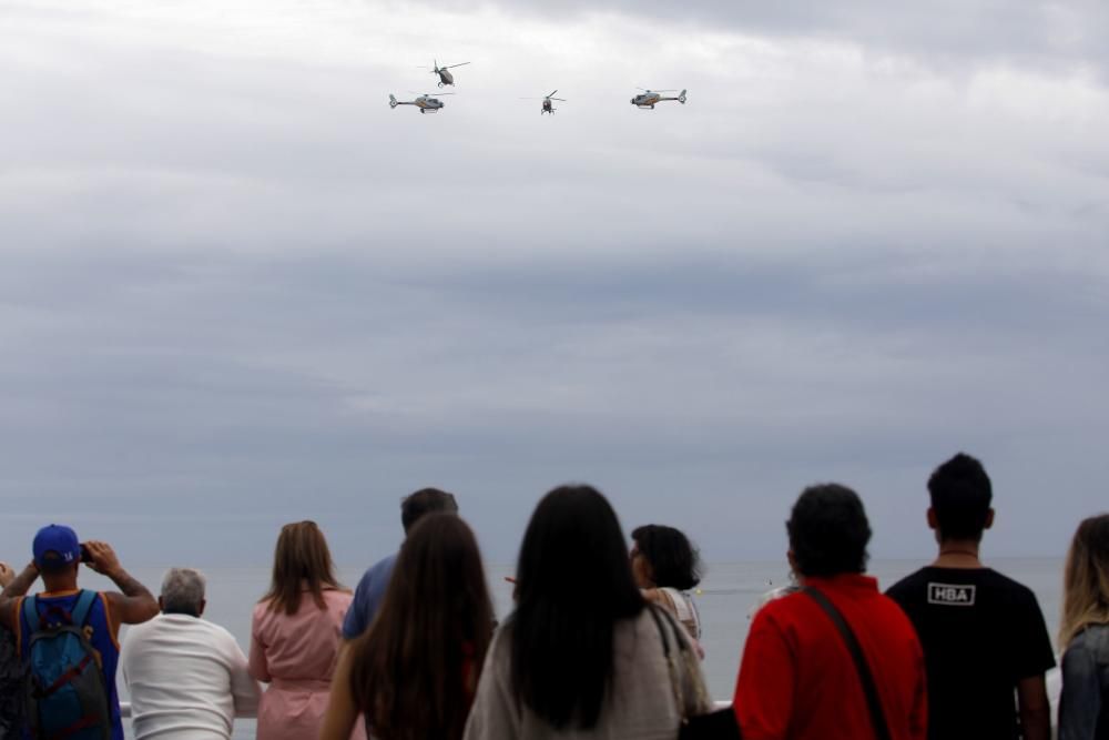 Ensayos para el festival aéreo de Gijón