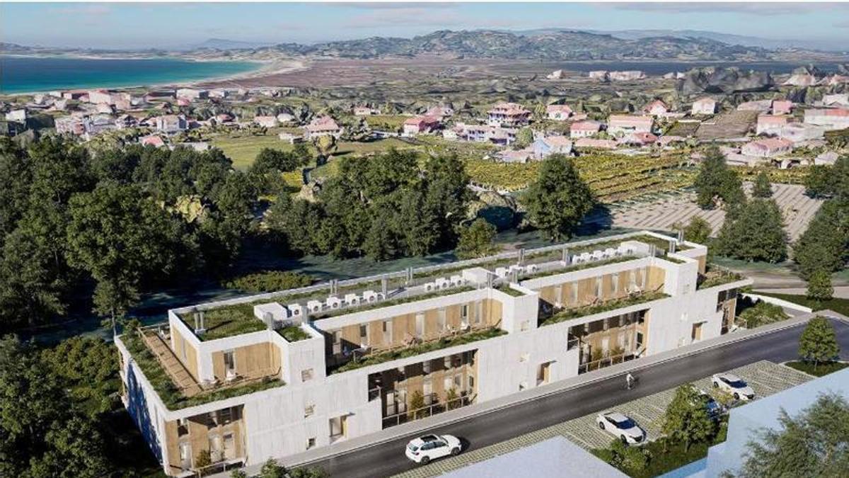 Recreación del futuro edificio