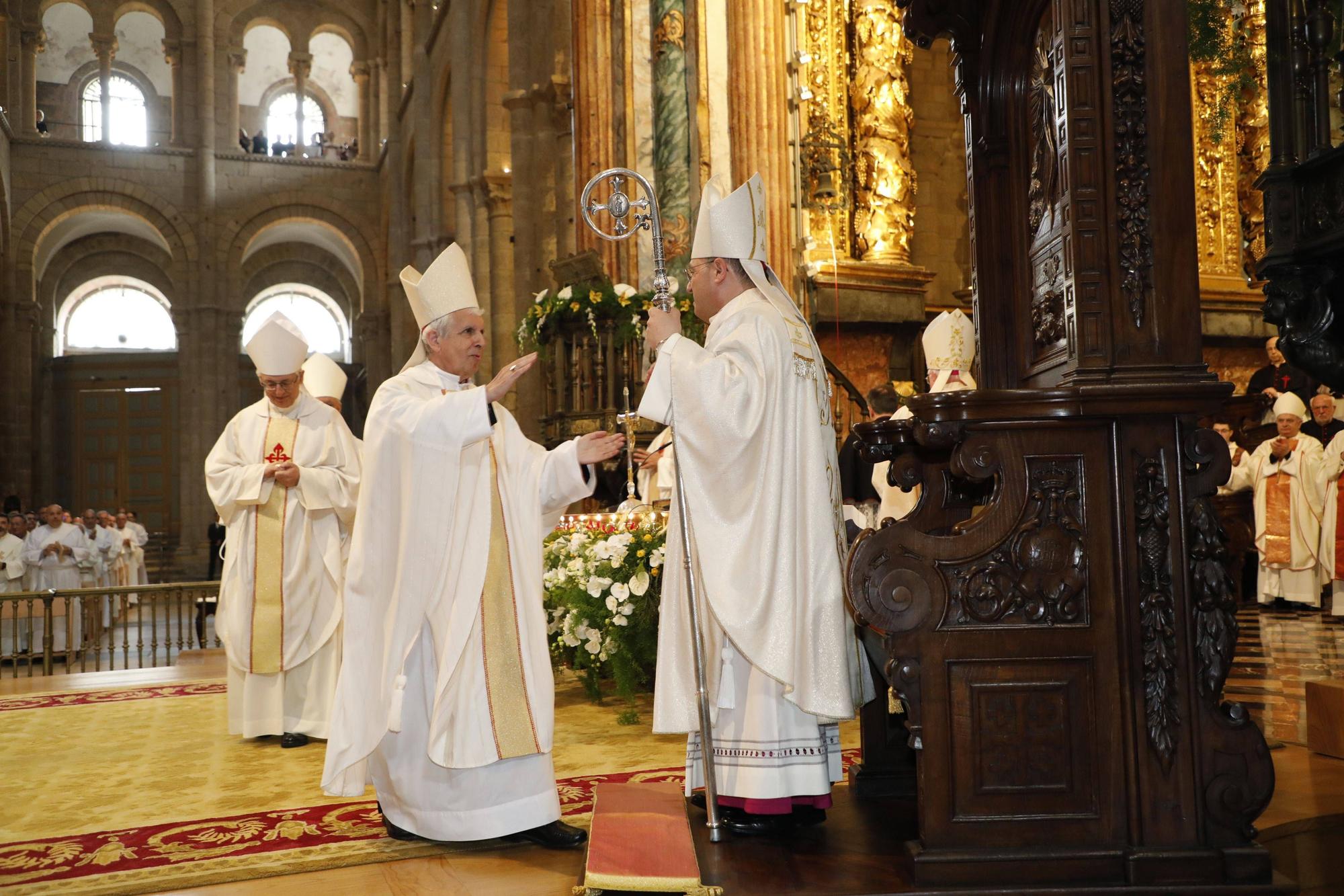 Ceremonia de toma de posesión del nuevo arzobispo de Santiago, monseñor Prieto