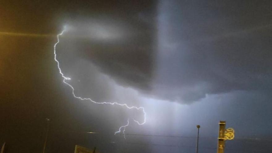 Tormentas eléctricas esta madrugada en la Región de Murcia