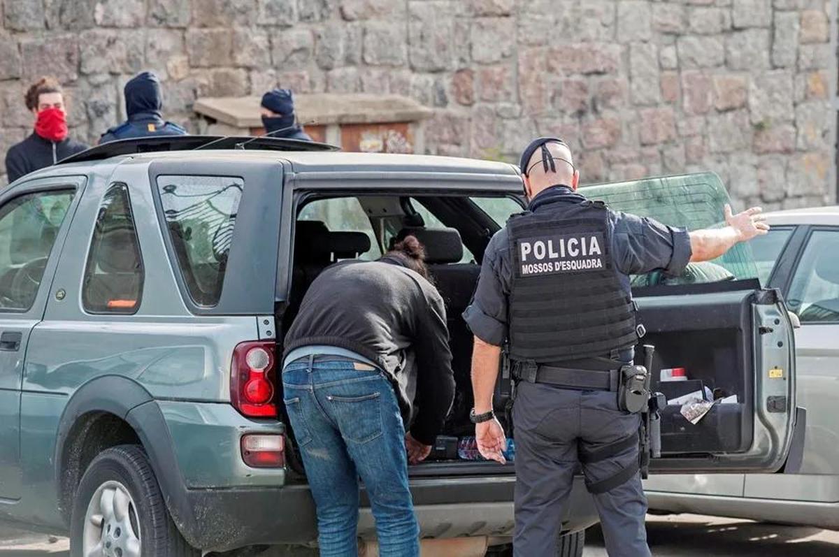 Imatge darxiu duna operació dels Mossos dEsquadra.