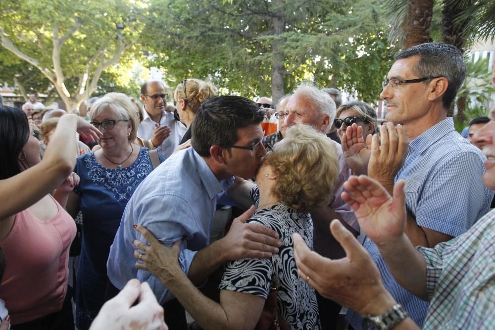 Primer acto como alcalde de Jorge Rodríguez tras su detención