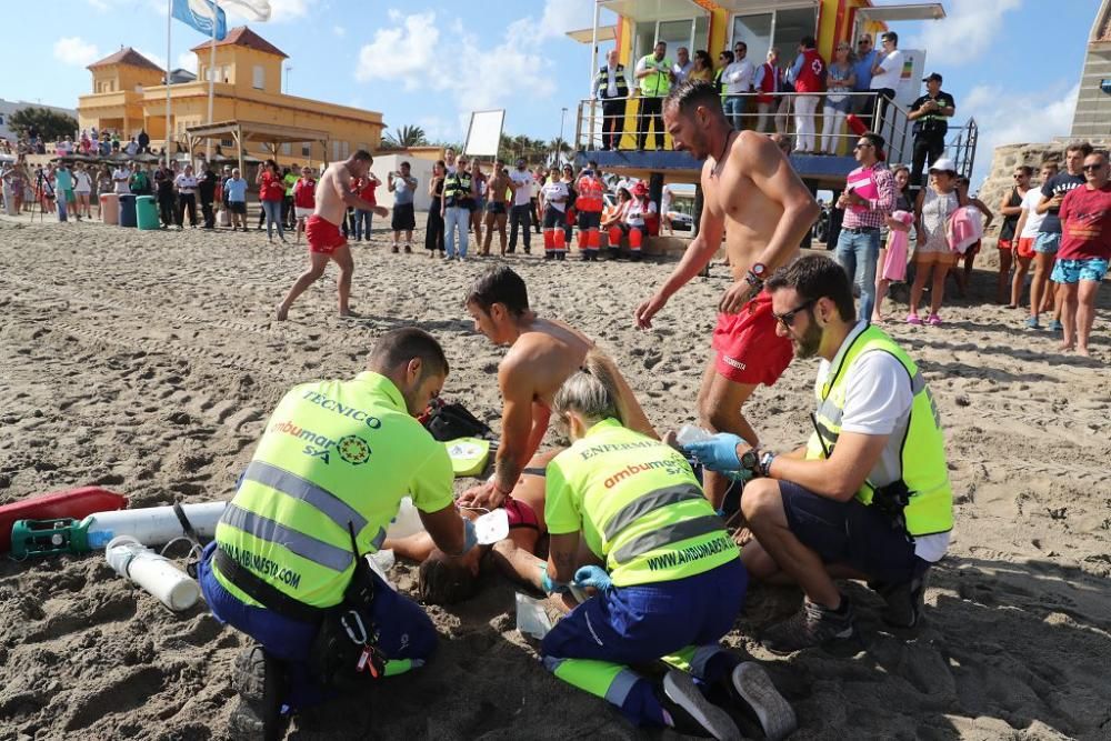 Simulacro de rescate en Cabo de Palos