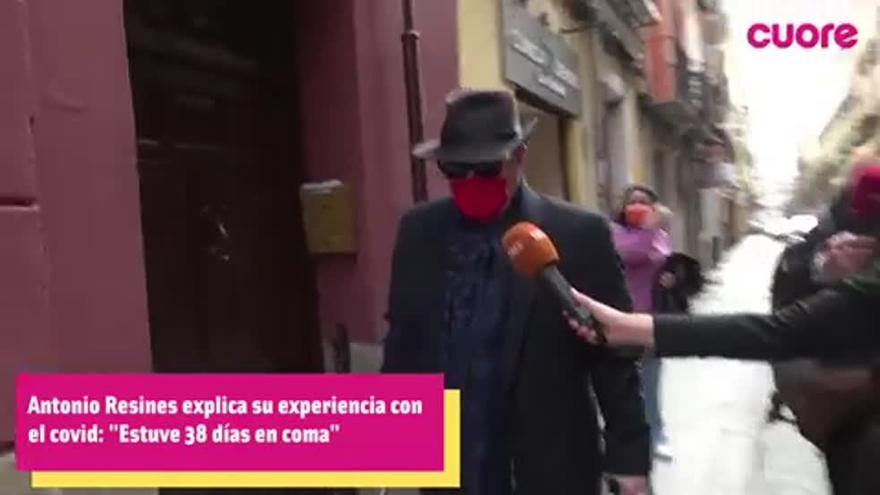 Antonio Resines, con muletas, habla del covid y el coma