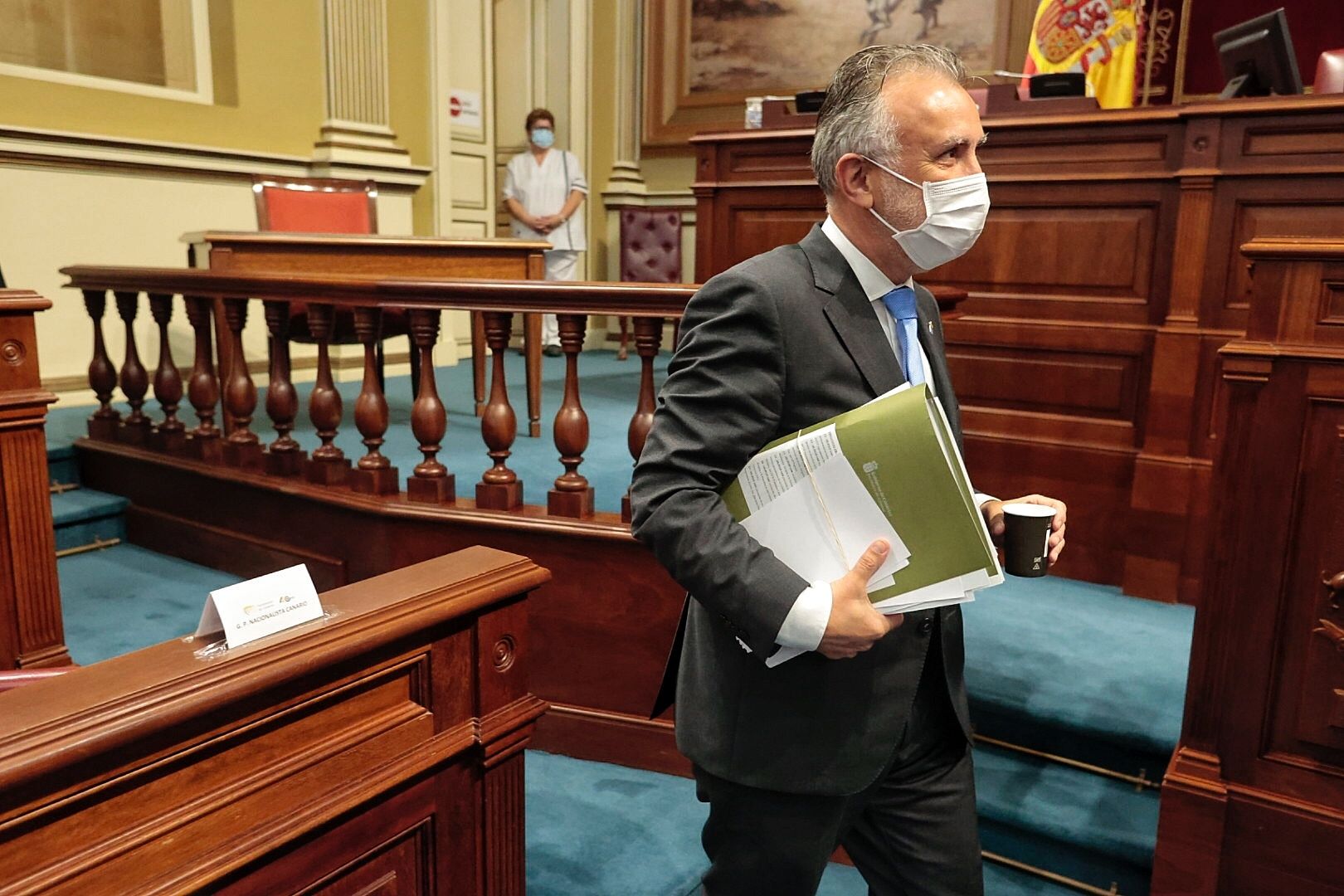 Pleno en el Parlamento de Canarias (23/02/21)