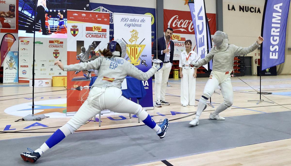 Esgrima en los I Juegos Nacionales de Deportes de Combate de La Nucía.
