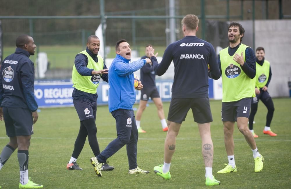 La plantilla continúa preparadno el decisivo partido del sábado en Butarque con la obligación de sumar puntos.