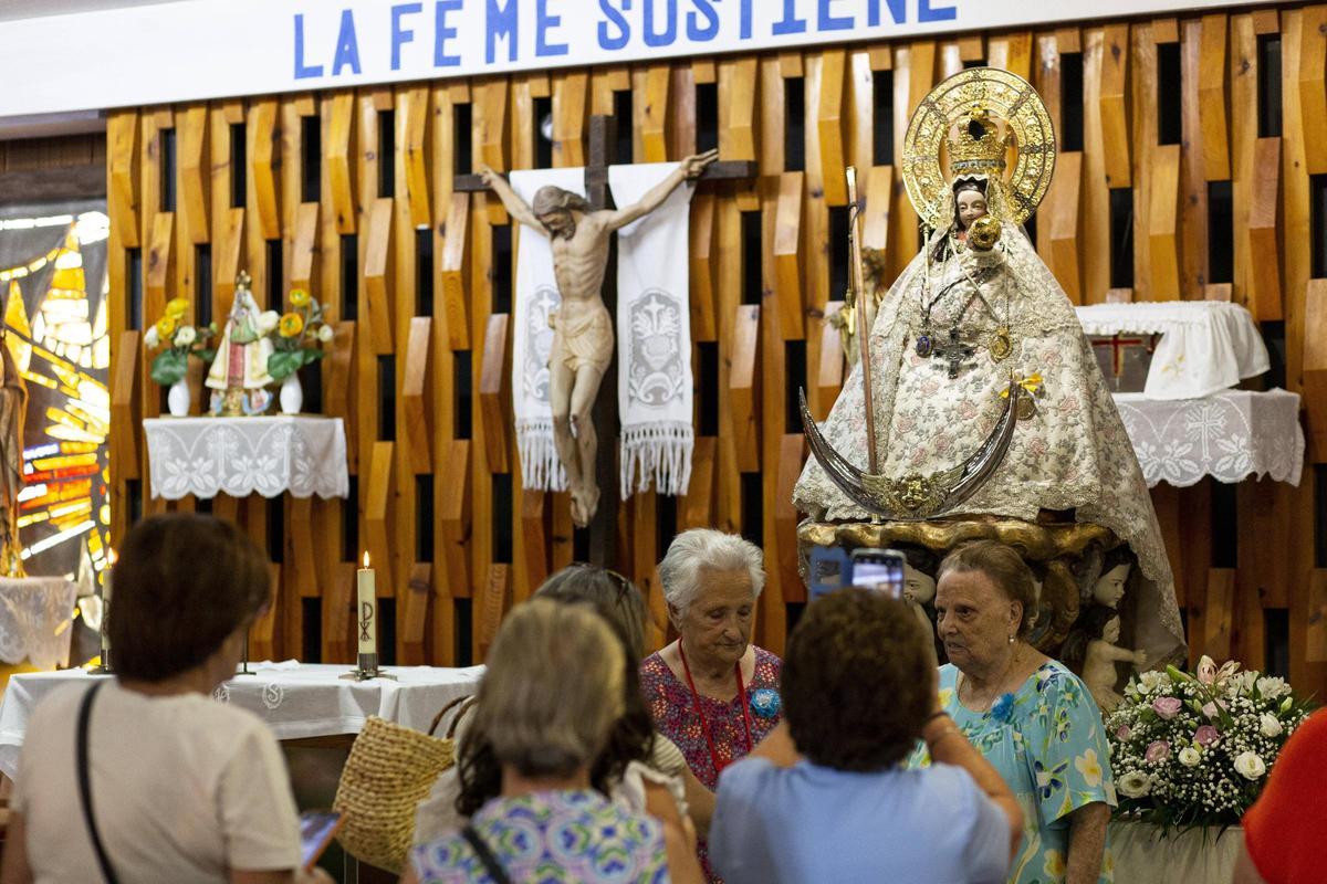 La Virgen de la Montaña en la Residencia Cervantes de Cáceres