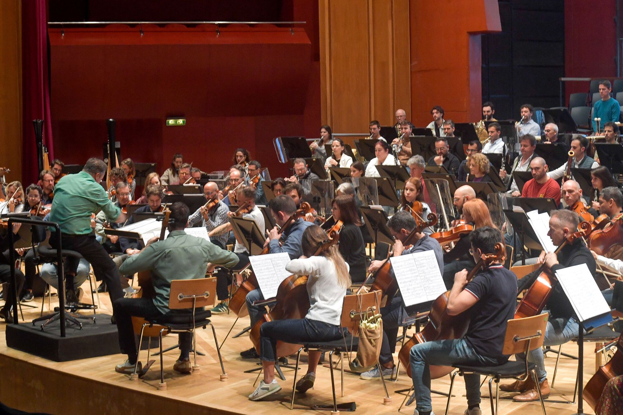 Ensayo y presentación del concierto de la Orquesta Filarmónica de Gran Canaria en el 41º FIMC