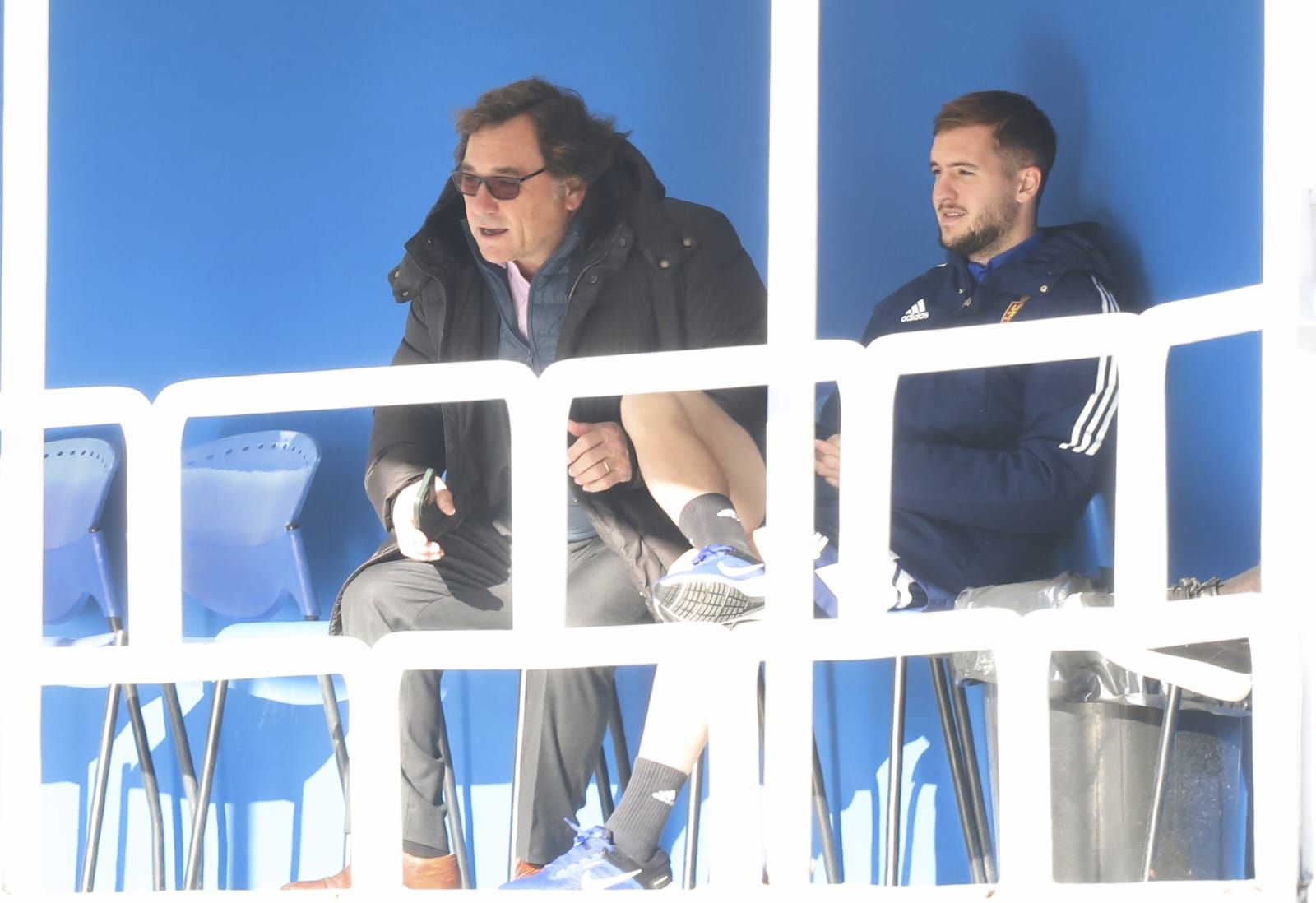 Entrenamiento a puerta abierta del Real Zaragoza en La Romareda (04/01/2023)