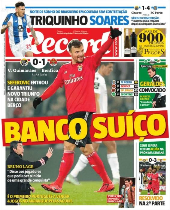 Portada RECORD sábado 19 enero 2019