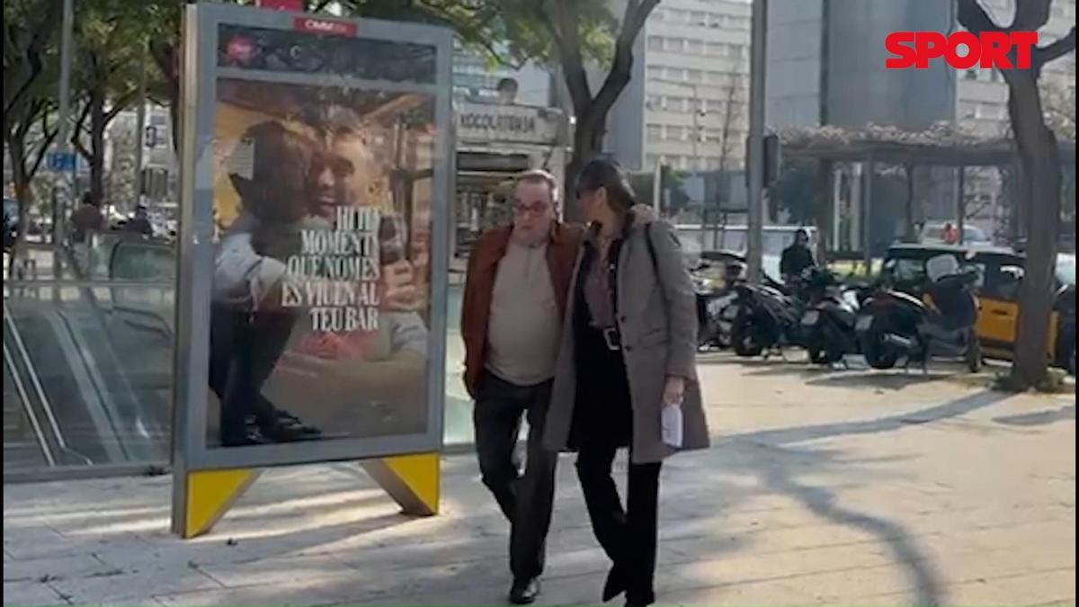 IMAGEN SPORT José María Enriquez Negreira vuelve a aparecer en la Ciutat de la Justícia.