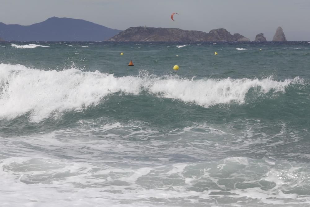 Mala mar a la platja de Pals