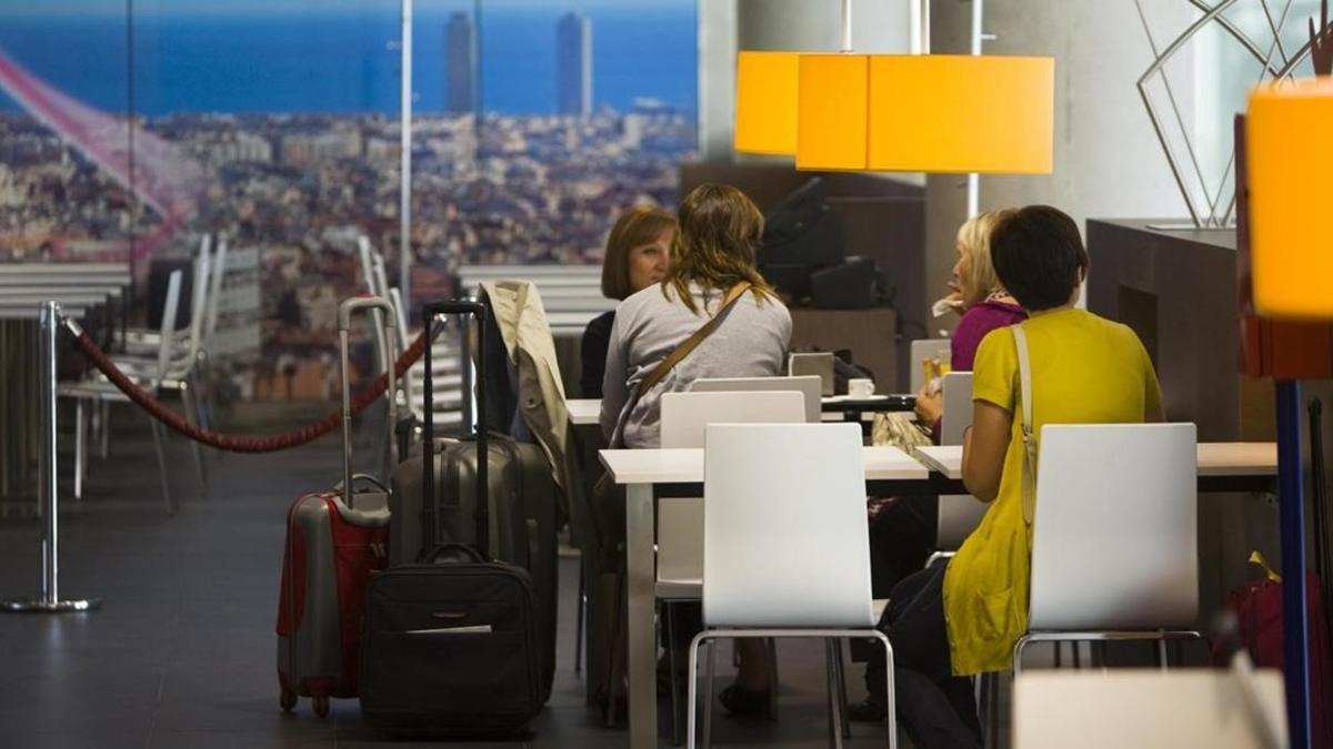 Restaurante en el aeropuerto de El Prat.