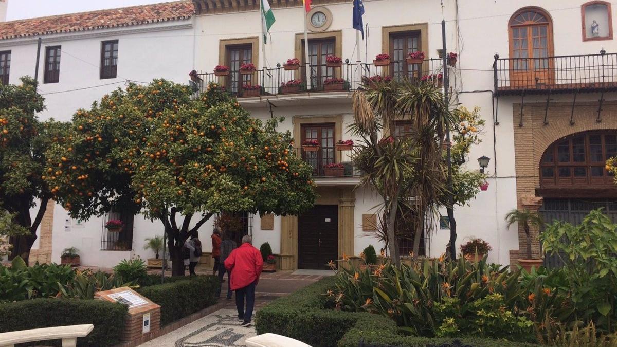 El Ayuntamiento de Marbella, en la plaza de Los Naranjos.