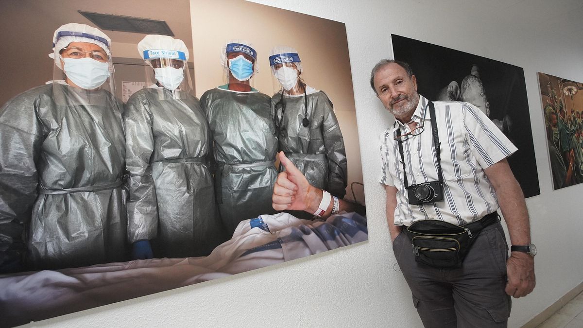 Exposició d'homenatge als sanitaris dels últims 40 anys amb imatge del fotoperiodista Tino Soriano