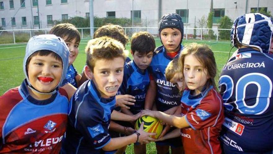 La cantera del Vigo Rugby, una melé de valores