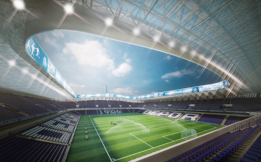 Nuevas imágenes del futuro diseño de Riazor